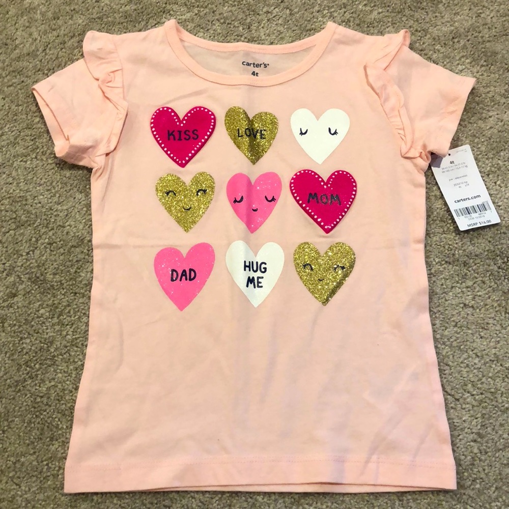 🌷5/$20 Carter’s Heart Shirt